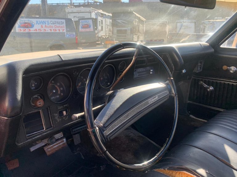 Original Innenraum 1972 El Camino SS mit klassischem Armaturenbrett