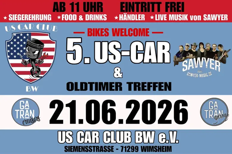 US-Car Treffen 2026 Flyer