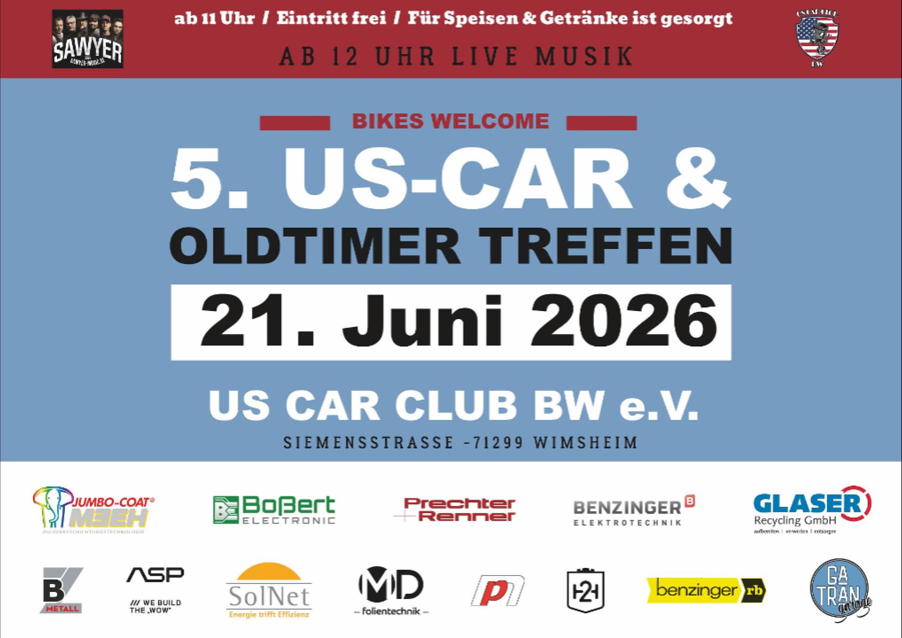 US-Car Treffen 2026 Flyer